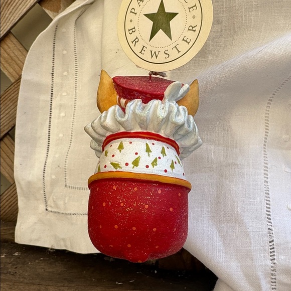 French bulldog Christmas ornament by Patience Brewster. VINTAGE. NWT 🌟 - Picture 2 of 8